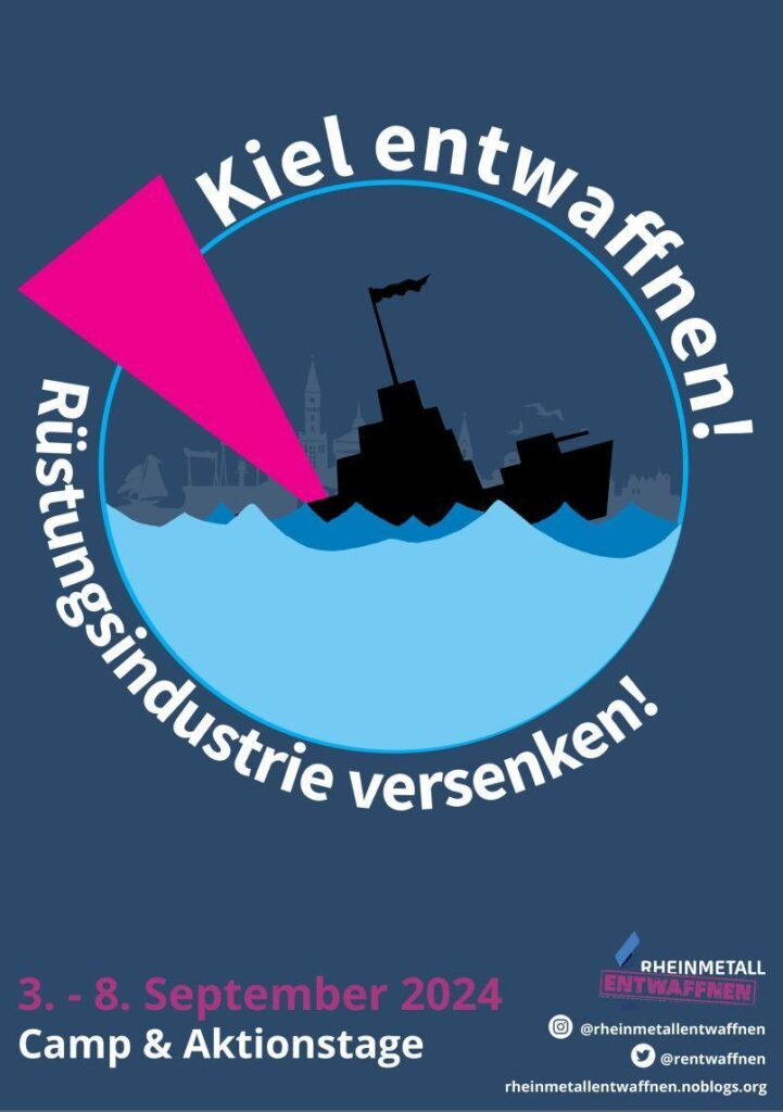 Werbeplakat Rhenmetall Entwaffnen