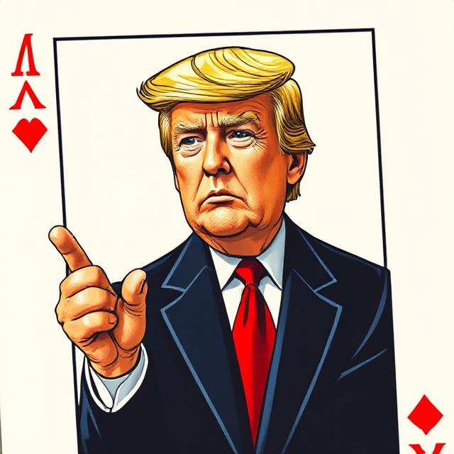 Deeepai: "Trump on a card of a card game"