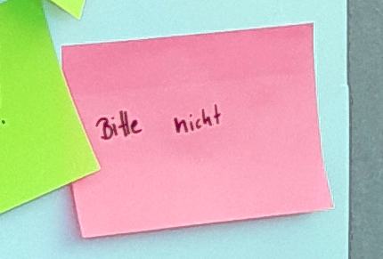 bitte nicht