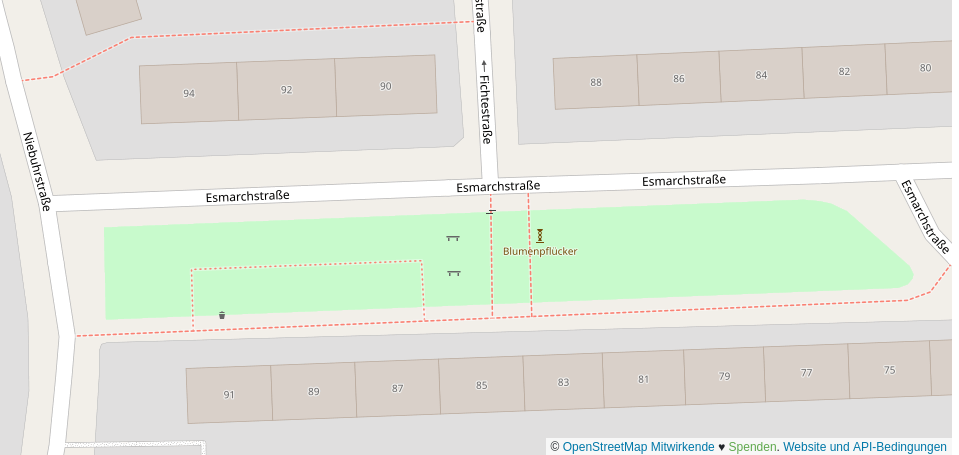 Esmarchstraße Kartenausschnitt