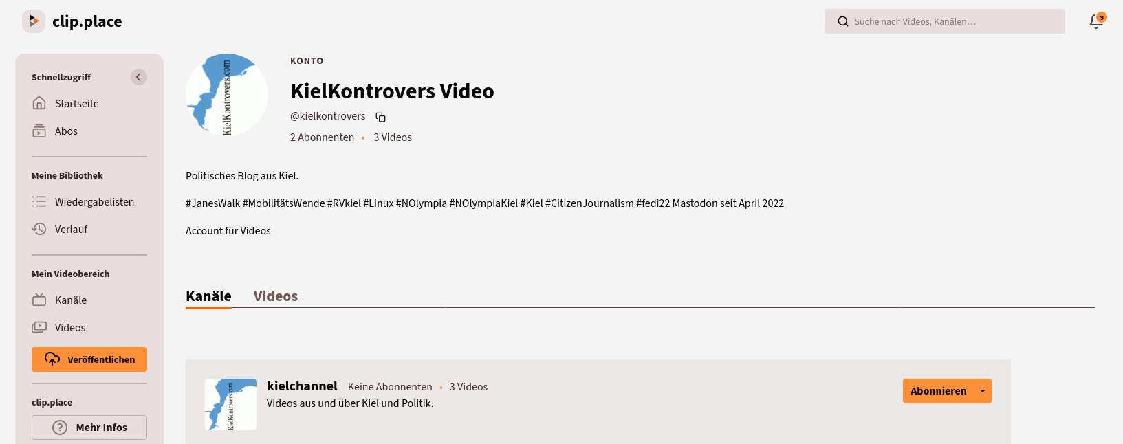 Header von meinem clip.place Profil