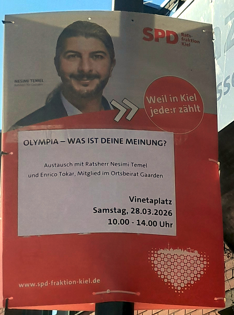 Plakat OLYMPIA - Was ist deine Meinung?